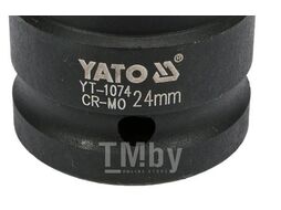 Головка торцевая ударная 3/4" 6гр. 24мм L50мм CrMo Yato YT-1074