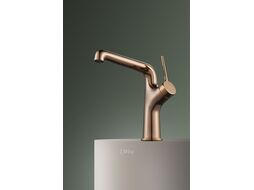 Смеситель для раковины Maxonor PURE LIFE GLAMOUR розовое золото PL1094-16
