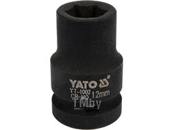 Головка торцевая ударная 1/2" 6гр. 12мм L39мм CrMo Yato YT-1002