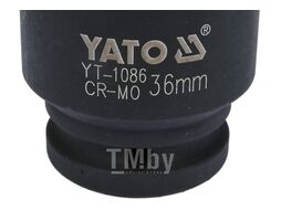 Головка торцевая ударная 3/4" 6гр. 36мм L56мм CrMo Yato YT-1086