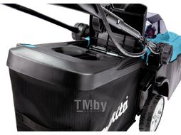 Газонокосилка аккумуляторная MAKITA DLM 382 CM2 (18.0 В, 2 акк., 4.0 А/ч, Li-Ion, шир. 380 мм, выс. 25-75 мм, пластм. корпус, травосборник 40)