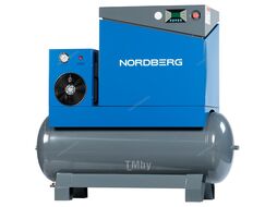Компрессор винтовой, 7,5кВт, ресивер 350л, 10Бар, 900л/мин NORDBERG NCA10RD