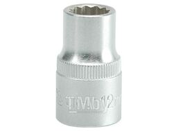 Головка торцевая 1/2" 12гр. 12мм L38мм CrV Yato YT-1274