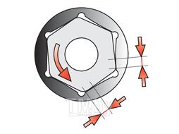 Головка торцевая 1/4" 6гр. 12мм L50мм CrV Yato YT-1423