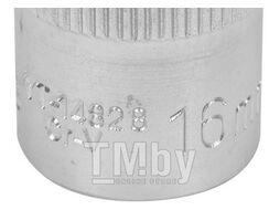 Головка торцевая spline 1/2" 6гр. 16мм L38мм CrV на держателе Yato YT-14828