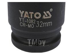 Головка торцевая ударная 3/4" 6гр. 32мм L56мм CrMo Yato YT-1082