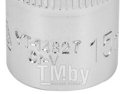 Головка торцевая spline 1/2" 6гр. 15мм L38мм CrV на держателе Yato YT-14827