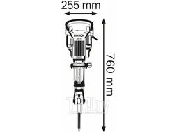 Молоток отбойный GSH 16-28 1750Вт, 41Дж+тележка 0.611.335.000 BOSCH