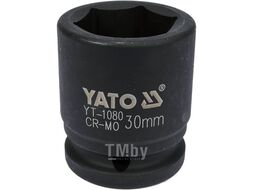 Головка торцевая ударная 3/4" 6гр. 30мм L53мм CrMo Yato YT-1080