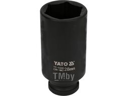 Головка торцевая ударная 1/2" 6гр. 28мм L78мм CrMo Yato YT-1048