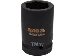 Головка торцевая ударная 1" 6гр. 34мм L80мм CrMo Yato YT-11737