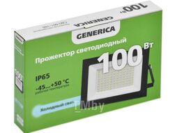 Прожектор светодиодный СДО 001-100 6500К IP65 черн. GENERICA LPDO501-100-65-K02-G