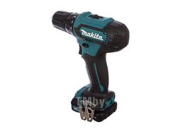Аккум. дрель-шуруповерт MAKITA DF 333 DWYE4 в чем. + набор бит (12.0 В, 2 акк., 1.5 А ч Li-Ion, 2 скор., 30 Нм, шурупы до 8 мм)