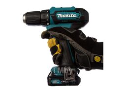 Аккум. дрель-шуруповерт MAKITA DF 333 DWYE4 в чем. + набор бит (12.0 В, 2 акк., 1.5 А ч Li-Ion, 2 скор., 30 Нм, шурупы до 8 мм)