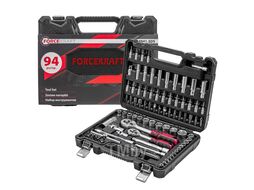 Набор инструментов 94 пр. 1/4" 3/8" (6гр) (4-22мм) FORCEKRAFT FK-4941-5DS-м
