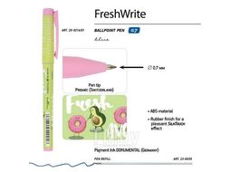 Ручка шариковая "FreshWrite. Авокадо и Пончик", 0,7мм, синяя Bruno Visconti 20-0214/62