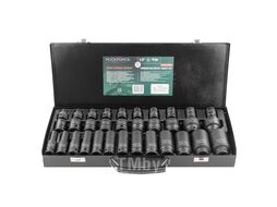 Набор головок ударных 33пр. 1/2" (6гр.) (L-38мм: 8-24, 27, 30, 32мм; L-78мм: 10, 12-15, 17, 19, 21, 22, 24, 27, 30, 32мм) в метал кейсе Rock FORCE RF-4333-5MPB