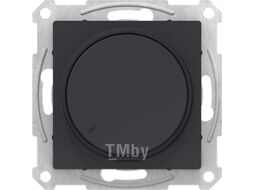Светорегулятор (диммер) повор-нажим, LED, RC, 400Вт, мех., КАРБОН ATLASDESIGN Schneider Electric ATN001023