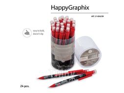 Карандаш автоматический 0.7мм "HappyGraphix. Military blue" с ластиком Bruno Visconti 21-0042/06