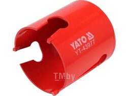 Сверло корончатое универсальное TCT 60мм 5/8, YG6X, C45 Yato YT-43977