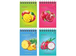 Блокнот А7 40л на гребне "Colorful fruits" в клетку ArtSpace Б7к40гр_24244