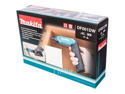 Аккум. шуруповерт MAKITA DF 001 DW в чем.+ аксессуары (3.6 В, 1 акк., 1.3 А/ч Li-Ion, 1 скор., 4 Нм, шурупы до 5 мм)