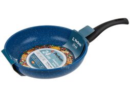 Сковорода ф 24х5.5 см, алюм., антиприг. покр., серия Cook&Fun, синяя, PERFECTO LINEA