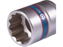 Головка для шуруповерта двенадцатигранная 1/4", 19 мм, L = 80 мм KING TONY 76B819M