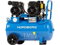 Компрессор безмасляный 220В, ресив. 50л, 440л/мин NORDBERG NCEO50/440