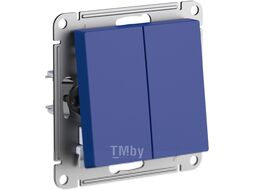 Выключатель 2-клавишный, сх.5, 10АХ, механизм, АКВАМАРИН ATLASDESIGN Schneider Electric ATN001151