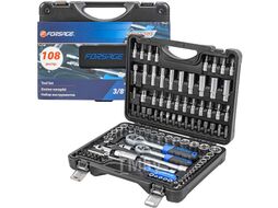 Набор инструментов 108 пр. 1/4''3/8'' (6гр.) (4-22мм) Forsage F-41082-5DS-м