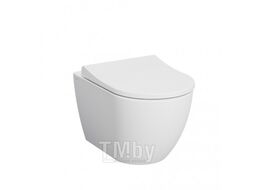Унитаз подвесной Vitra безободковый Mia Round с сиденьем 7510B003-0075+110-003-019