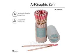 Карандаш HB ч/гр. "ArtGraphix. Zefir. Forest Dream. Олененок на пеньке", трехгр,пласт.корп Bruno Visconti 21-0049/13