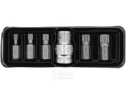 Головки-биты специальные SPLINE M5-M12 L30ММ (набор 6ПР.) S2 HRC58-62 Yato YT-0414