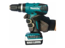 Аккум. ударная дрель-шуруповерт MAKITA HP 347 DWE в чем. (14.4 В, 2 акк., 1.5 А/ч Li-Ion, 2 скор., 30 Нм, шурупы до 13 мм, сверление в металле до 8 мм