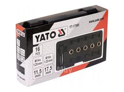 Набор для ремонта резьбы свечей зажигания (16пр.) Yato YT-17580