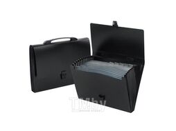 Портфель-картотека/12 отд. синяя Kanzfile 10P-12Pсин