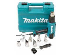 Термовоздуходувка MAKITA HG 6531 CK (2000Вт, 50/650 град, 200-550 л/мин, 7 насадок, кейс.)