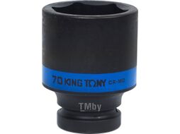 Головка торцевая ударная глубокая шестигранная 1", 70 мм KING TONY 843570M