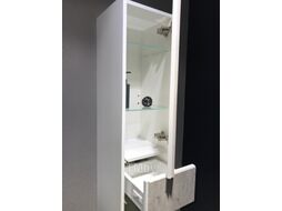 Шкаф-полупенал для ванной Roca Ronda ZRU9303006 (бетон/белый матовый)