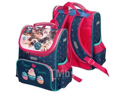 Ранец школьный "Lite Meow or Never" 34х27х20, жесткий,1 отделение,1 передн.карман, 2 бок.карм, Attomex 7030203