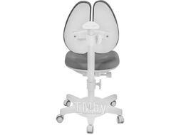 Парта+стул Anatomica Uniqa Armata Duos с надстройкой и подставкой для книг (белый/серый/серый)