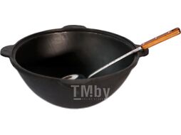Казан Davr Metall Узбекский чугунный (6л, круглое дно)