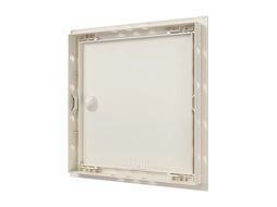 Люк ревизионный ЛР фланец 246х246 ручка 268х268 пластик Ivory EVECS Л2525Р Ivory