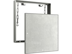 Люк ревизионный D Ceramo Base 500х500 скрыт.монтаж съемный алюминий EVECS D5050 ceramo base