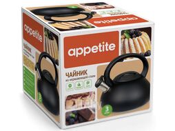 Чайник со свистком Appetite LKD-4330B (черный)