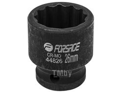 Головка ударная 26мм 12гр. 1/2" Forsage F-44826