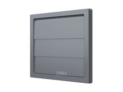 Выход стенной КФ фланец D150/160 жалюзи 190х190 ASA Gray ERA STREETLINE 1919К15.16Ф сер