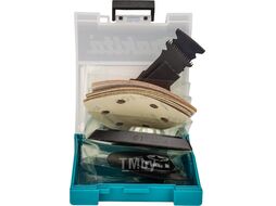 Набор насадок для мультитула MAKITA 199542-0 (TMA045, TMA047, TMA053, TMA058, B-665115, Шлифовальная бумага №80, №100, №120)