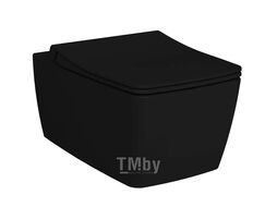 Унитаз подвесной Metropole 54 см, безободковый черный Vitra 7672B083-0101